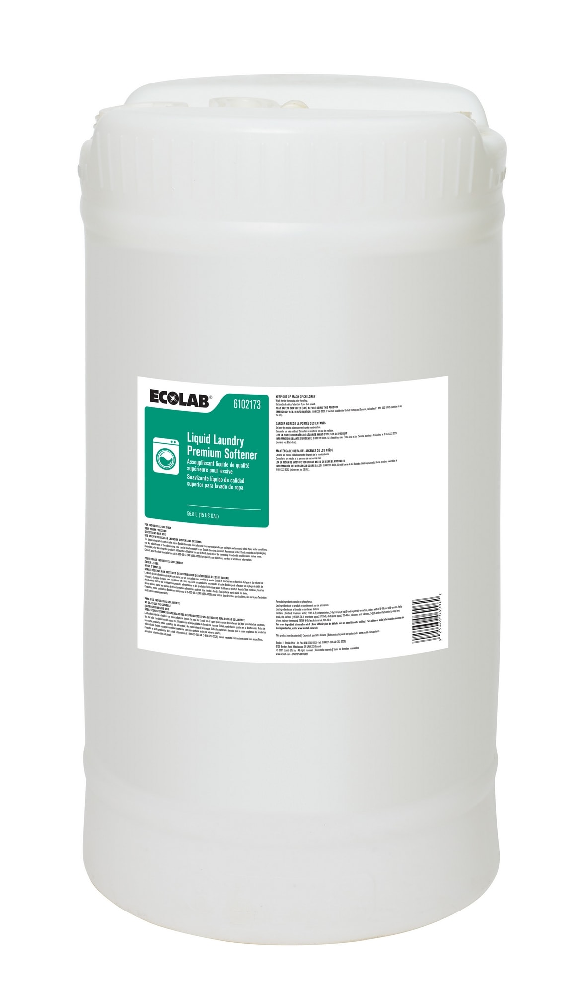GuestSupply US | Ecolab® Liquid Laundry Premium Softener, 15
